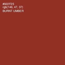 #922F25 - Burnt Umber Color Image